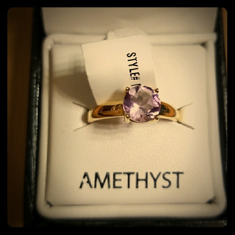 Victoria Townsend Gold Ring with Light Purple Amethyst